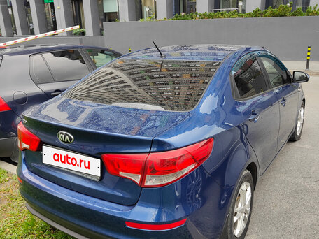 2015 Kia Rio III Рестайлинг, синий, 1249000 рублей, вид 4