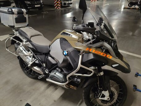 2015 BMW R 1200 GS Adventure, зелёный, 1360000 рублей, вид 3