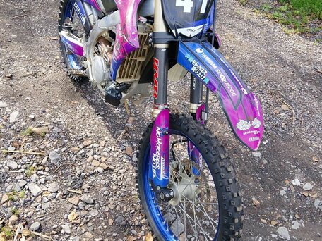 2021 Yamaha YZ250F, фиолетовый, 460000 рублей, вид 4