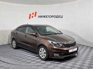 2016 Kia Rio III Рестайлинг, коричневый, 759000 рублей, вид 3
