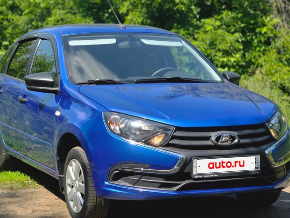 2020 Lada (ВАЗ) Granta I Рестайлинг, синий - вид 2
