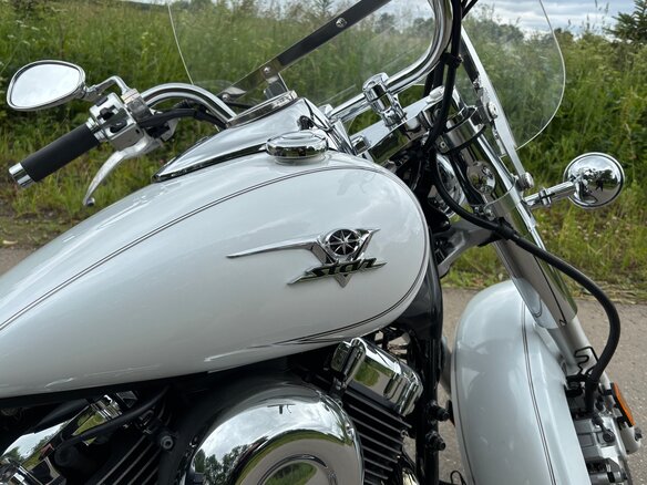 2009 Yamaha XVS650 Drag Star, белый, 550000 рублей - вид 12