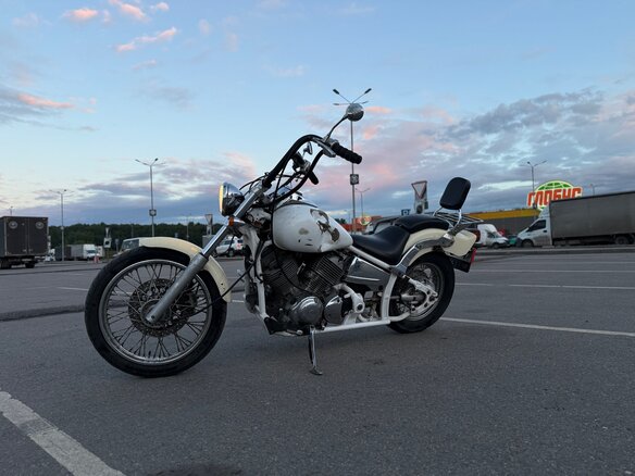 1997 Yamaha XVS400 Drag Star, белый, 198000 рублей - вид 1