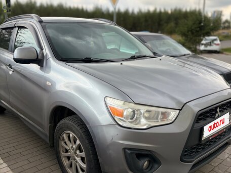 2014 Mitsubishi ASX I Рестайлинг, серый, 970000 рублей, вид 3