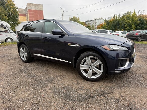 2017 Jaguar F-Pace I, синий - вид 6