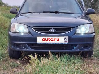 2007 Hyundai Accent ТагАЗ II, синий, 420000 рублей, вид 2