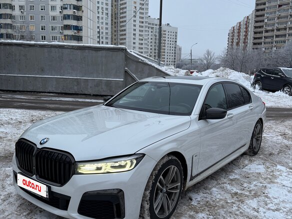 2020 BMW 7 серии 730i VI (G11/G12) Рестайлинг, белый, 4700000 рублей