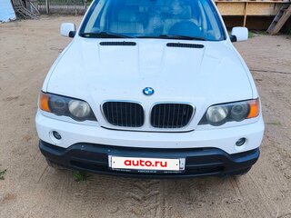 2001 BMW X5 3.0i I (E53), белый, 850000 рублей, вид 1