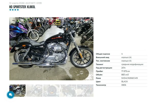 2013 Harley-Davidson Sportster 883, чёрный, 699000 рублей - вид 10