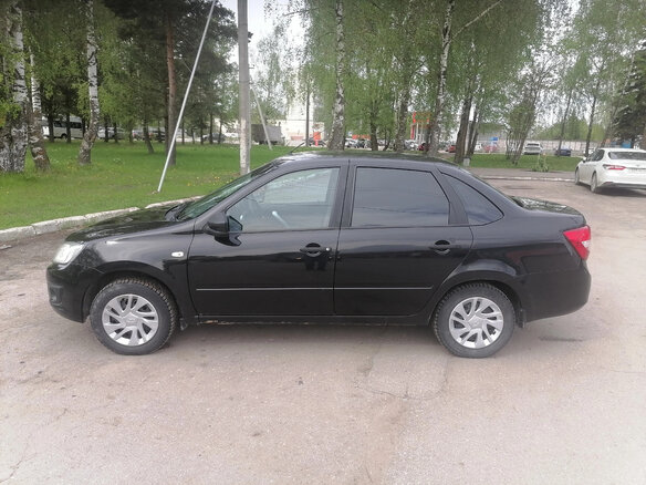2017 Lada (ВАЗ) Granta I, чёрный - вид 3