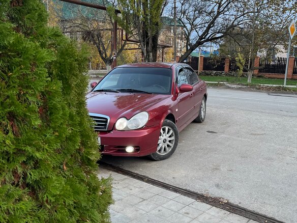 2004 Hyundai Sonata IV (EF) Рестайлинг, красный, 250000 рублей - вид 1
