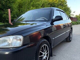 2008 Hyundai Accent ТагАЗ II, чёрный, 420000 рублей, вид 1