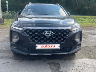 2019 Hyundai Santa Fe IV, чёрный, 4500000 рублей, вид 2