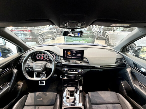 2021 Audi Q5 45 TFSI II (FY) Рестайлинг, синий - вид 34