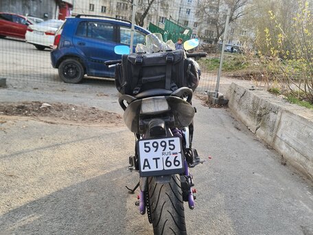 2006 Kawasaki ER-6F (Ninja 650R), чёрный, 410000 рублей, вид 4