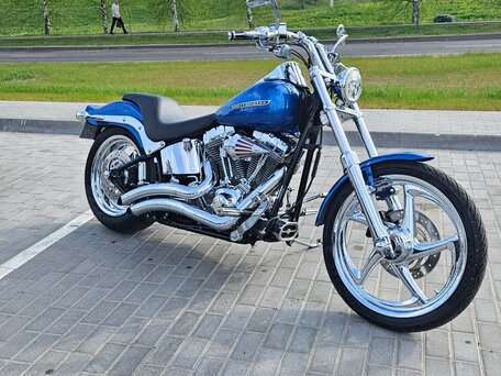 2005 Harley-Davidson Softail Standard, голубой, 837090 рублей, вид 3