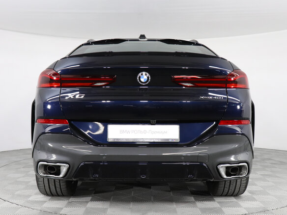 2025 BMW X6 40i III (G06) Рестайлинг, синий, 14700000 рублей - вид 4