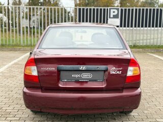 2011 Hyundai Accent ТагАЗ II, красный, 444100 рублей, вид 5