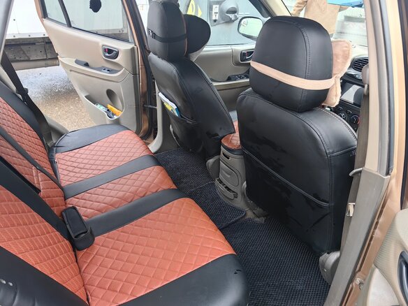 2001 Hyundai Santa Fe I, золотистый, 650000 рублей - вид 16
