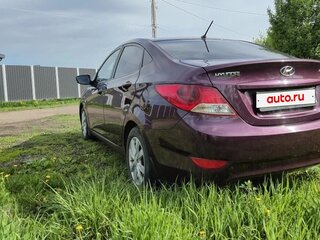 2012 Hyundai Solaris I, фиолетовый, 649000 рублей, вид 4