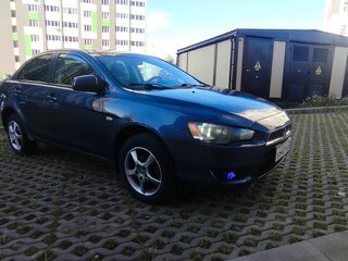 2007 Mitsubishi Lancer X, синий, 445000 рублей, вид 2