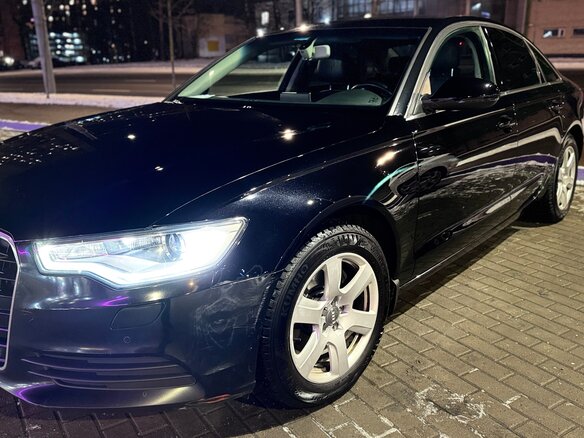 2014 Audi A6 IV (C7), чёрный, 1500000 рублей - вид 1