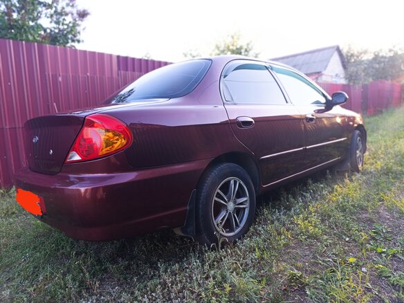 2006 Kia Spectra I Рестайлинг 2, красный, 315000 рублей - вид 8