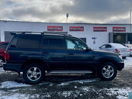 2003 Toyota Land Cruiser 100 Series Рестайлинг 1, чёрный, 2350000 рублей, вид 2