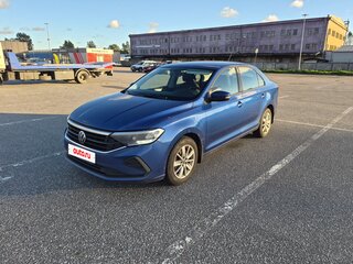 2021 Volkswagen Polo VI, синий, 1195000 рублей, вид 1