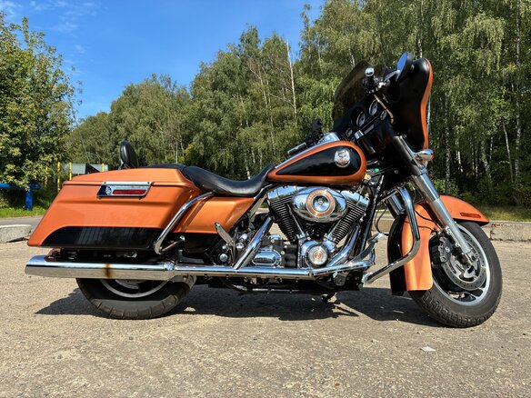 2008 Harley-Davidson Street Glide, оранжевый, 860000 рублей - вид 1