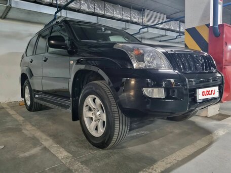 2008 Toyota Land Cruiser Prado 5-speed 120 Series Рестайлинг, чёрный, 2850000 рублей, вид 3