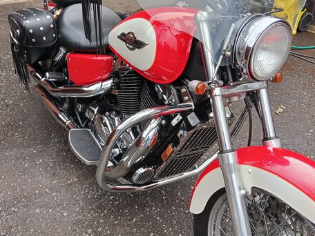 1996 Honda VT 1100, красный, 470000 рублей, вид 3