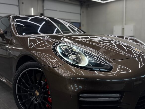 2014 Porsche Panamera Turbo I Рестайлинг, коричневый
