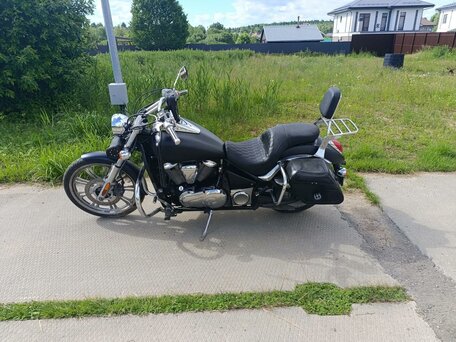 2007 Kawasaki VN900 Vulcan, чёрный, 530000 рублей, вид 4