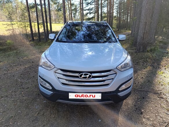 2013 Hyundai Santa Fe III, голубой, 1350000 рублей - вид 2