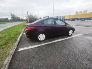 2011 Hyundai Solaris I, фиолетовый, 650000 рублей, вид 4