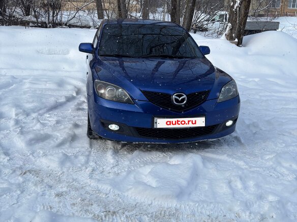 2008 Mazda 3 I (BK) Рестайлинг, синий, 600000 рублей - вид 4