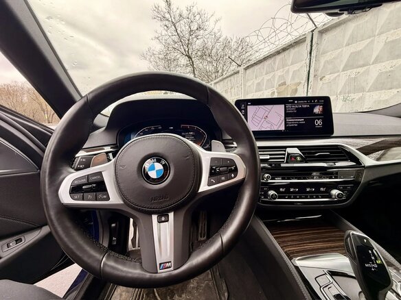 2021 BMW 5 серии 530i xDrive VII (G30/G31/G38) Рестайлинг, синий, 5390000 рублей - вид 11
