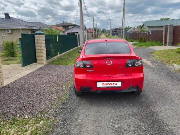 2006 Mazda 3 I (BK) Рестайлинг, красный, 340000 рублей - вид 4