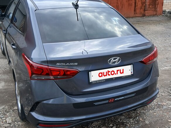 2021 Hyundai Solaris II Рестайлинг, серый, 1714000 рублей - вид 2