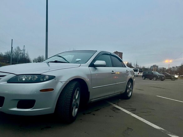 2007 Mazda 6 I (GG) Рестайлинг, серый, 400000 рублей - вид 1