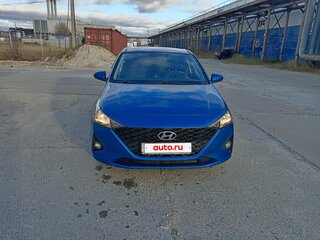 2021 Hyundai Solaris II Рестайлинг, синий, 1400000 рублей, вид 1