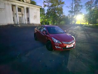 2016 Hyundai Solaris I Рестайлинг, красный, 710000 рублей, вид 1