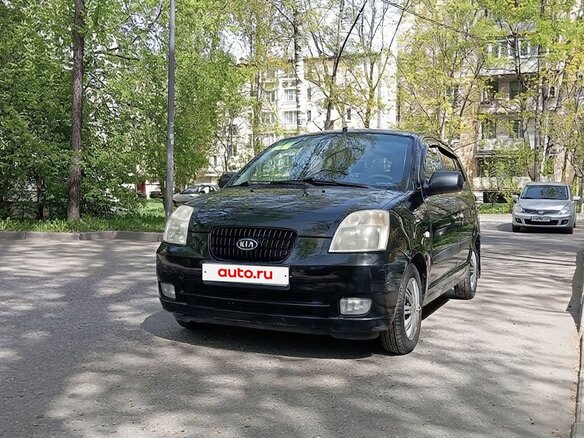 2007 Kia Picanto I, чёрный, 375000 рублей