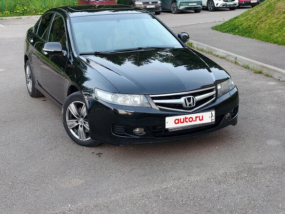 2007 Honda Accord VII Рестайлинг, чёрный - вид 2