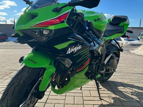 2023 Kawasaki ZX-6 Ninja, зелёный, 1320000 рублей, вид 2