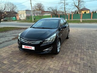 2015 Hyundai Solaris I Рестайлинг, чёрный, 820000 рублей, вид 2