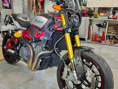 2022 Indian FTR 1200, красный, 1232654 рублей, вид 2