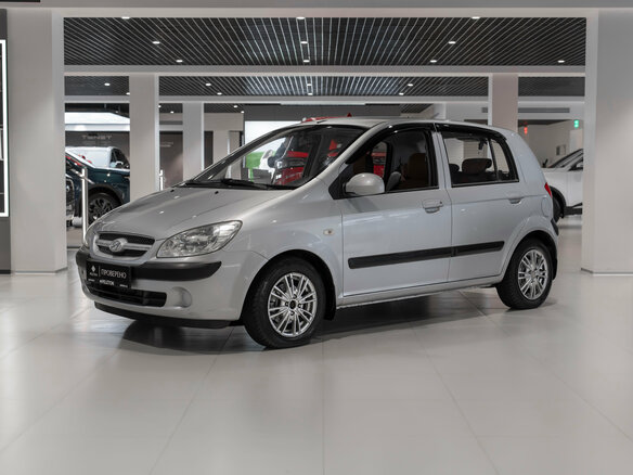 2007 Hyundai Getz I Рестайлинг, серебристый, 430000 рублей