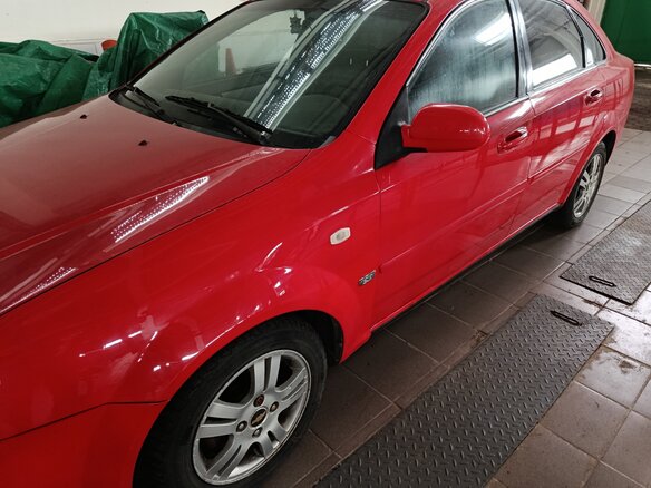 2008 Chevrolet Lacetti I, красный, 360000 рублей - вид 5